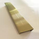 PVD Color U Shape Stainless Steel Tile Trim 15mm AISI Standard for sale