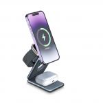AK09 New Wireless Fast Charger Support Apple Phones And Samsung Phones  , 15W Portable Phone Charging Stand for sale