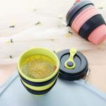 OEM ODM 450ML Novelty Collapsible Silicone Coffee Cup