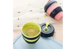China OEM ODM 450ML Novelty Collapsible Silicone Coffee Cup supplier