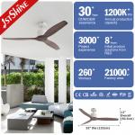 DC Ceiling Fan With Remote Control Solid Wood Blades High-Speed