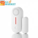 Smart Tuya WiFi Window Door Sensor Sound And Light Home Security Alarm for sale
