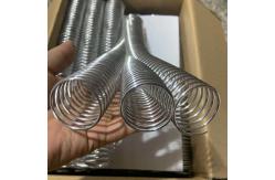 China Wire Diameter 2.0mm Electroplating Notebook Silver Spiral Binding Coil supplier