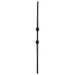 Modern Balusters Wrought Iron Railing Parts Flower Components For Metal Stair Railing for sale