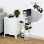 Office File Storage 2 Shelves Detachable 4 Legs Metal Locker Side Table for sale