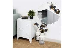 China Office File Storage 2 Shelves Detachable 4 Legs Metal Locker Side Table supplier
