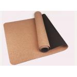 1300G 660mm Cork Anti Slip Thick 6mm TPE Yoga Mats for sale