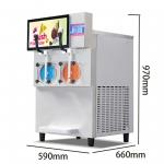 Industrial Frozen Ice Slush Machine 370W Smoothie Granita Maker for sale