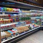 Stainless Steel Bottom Cake Display Refrigerator , 2500L 580KG Open Display Freezer for sale