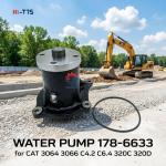 Water Pump 178-6633 1786633 for Caterpillar 3064 3066 Excavator diesel Engine Construction Machinery Spare Parts for sale