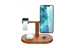 China Portable Fast Wireless Charger Station Three In One Charging Stand supplier