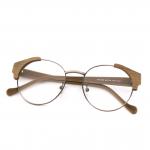 Artisanal Wood Copy Acetate Glasses Frame Retro Square Eyeglasses for sale