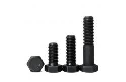 China DIN933 grade 8.8 black oxide coating outer hexagon bolt supplier
