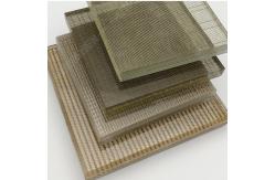 China Decoration Art Fabric Laminated Glass With Mesh Interlayer supplier