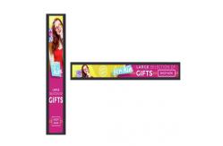 China Aluminum Frame 24 Inch Stretched Bar LCD Display With WiFi Monitor Version supplier