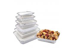 China Custom Surface Aluminum Foil Lunch Box 8085 Disposable Aluminum Foil Loaf Pan supplier