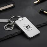 Customized Logo Metal Keychain Holder Polished Finish Perfect for Key Organization and Carrying in Professional Settings for sale
