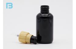 China Solid Black 30ml Refillable Plastic Spray Bottles Pet Plastic Bottles Round Shoulder supplier
