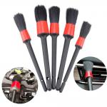 5PCs Black Car Detailing Brushes Used To Clean Outlet Blinds for sale