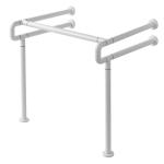 Polished Stainless Steel Handicap Grab Bars Elderly For Bath Hotel Safety for sale