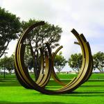 Iso 9001 Certified Large Rusted Metal Garden Sculptures For Outdoor for sale