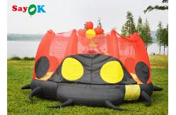 China Waterproof Inflatable Bounce House Children Bouncer Cartoon Ladybug Jumping Bed Slide supplier