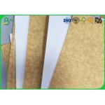 100% Virgin Pulp Brown Kraft Paper , 200gsm 250gsm 300gsm White Top Kraft Liner Board for sale