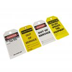 Safety Security Warning Tag PVC Durable Lockout Safety Sign Rectangle Tag for sale