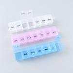 Athmedic Food Grade Weekly Pill Box Organizer Colored Medicine Store