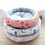Thickened Arctic Velvet Warm Pet Nest Pad Round Linen Medium Large Puppy Cot for sale