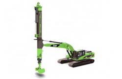 China KM220 KM260 Clamshell Telescopic Armclamp Excavator Attachment With Shell Buckets supplier