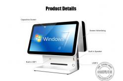 China 250CD/M2 Dual Screen 1920x1080 TFT Supermarket Cashier With Printer supplier