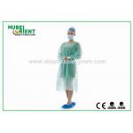 Soft Disposable Medical Use Non-Woven Isolation Gowns With Knitted Cuffs For Medical Environment for sale