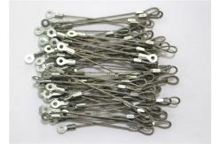 China Eyelet Wire Suspension Hanging Kit 0.8 Mm Diameter Steel Wire Lanyards supplier