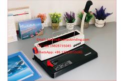 China 8.47mm Pitch 4mm Hole Twin Wire Binding Machine For A4 Paper supplier