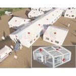 Durable 0.9mm PVC Tarpaulin Inflatable Temporary Shelter / Disaster Relief Tents for sale