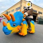 Shopping Mall Animatronic Dinosaur Electric Scooter Ride for Kids for sale