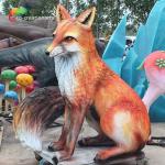 1.6 Meters Height Fiberglass Animatronic Fox For Playground for sale