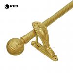 28MM Metal Pipe Curtain Pole Gold Color For Indoor Decor for sale