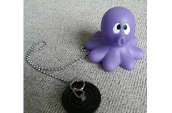 China Non Phthalate Pvc Bathtub Water Stopper  , Toybathtub Drain Stopper With Rubber Duck supplier