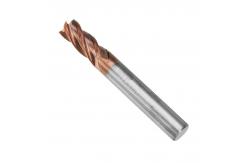 China 55 Hrc Solid Carbide End Mill / 4mm 4 Flute End Mill CNC Tools supplier