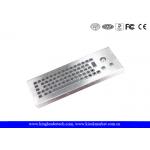 Dust Proof Waterproof Industrial Computer Keyboard With Stainless Steel Trackball
