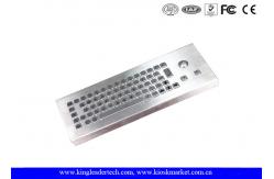 China Dust Proof Waterproof Industrial Computer Keyboard With Stainless Steel Trackball supplier