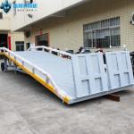 Grey Loading And Unloading Goods Hydraulic Dock Ramp Product Details for sale