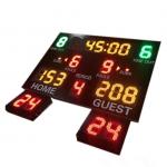 Indoor Use Gym Digital Basketball Scoreboard With 24 Seconds Shot Clock for sale