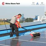 Water Waterless Solar Panel Cleaner Roller Brush Heavy Duty Clear for sale