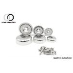 D60 mm N52 Grade Holding Magnetic Hooks Assemblies Long Service Life for sale