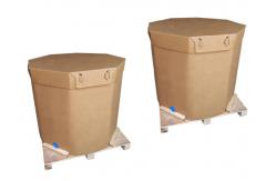 China Recyclable Paper Liquid Package IBC Tank Container 220l With Valve supplier