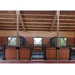 Stable European Horse Stalls Solid Welded 12 Gauge Steel Tubular Frame Construction for sale