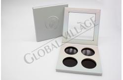 China Holographic Paper Empty Magnetic Eyeshadow Palette Makeup Pan Customized supplier